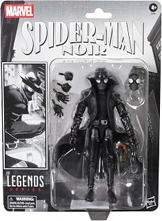 Marvel Efsaneler Serisi Örümcek Adam Noir, Retro Cardback Örümcek Adam Çizgi Roman Koleksiyon 15,5 cm Ölçekli Aksiyon Figürü (Amazon'a Özel)