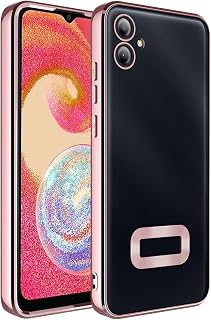 Zore Galaxy ile uyumlu A07 Kılıf Kamera Korumalı Logo Gösteren Zore Omega Kapak Rose Gold
