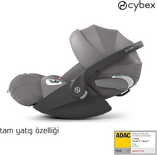 Cloud T Isize Plus (mirage grey) (Adac Ödüllü Tam Yatışlı Bebek Puset Ana Kucağı 0-13 Kg)