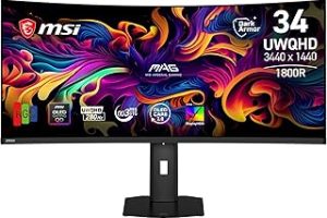 MSI 34.18″ MAG 341CQP QD-OLED X28, Gaming Monitör, 21:9, Curve 1800R, QD-OLED, 280Hz, 0.03ms (GtG), FreeSync Premium Pro — %21 İndirim | Amazon TR Fırsatı