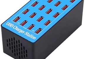 20 Port USB Şarj İstasyonu, 100W, 5V/20A Çıkış, Masaüstü Çoklu Şarj Ünitesi, Aşırı Akım Korumalı — %20 İndirim | Amazon TR Fırsatı