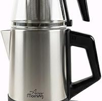 Any Morning OZ26CM05 Cam Demlikli Paslanmaz Çelik Çay Makinesi 1800 Watt Inox Siyah 2,5 Litre — %44 İndirim | Amazon TR Fırsatı