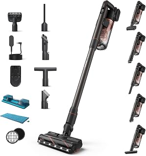 Philips SpeedPro Max Kablosuz Dikey Elektrikli Süpürge 7000 Serisi, 360° Güçlü Emiş, Maksimum 80 dk, Dolaşma Önleyici, Halılar ve Sert Zeminler İçin, 0 mm Kenar Temizleme, 4 LED Aparatı (XC7157/10)