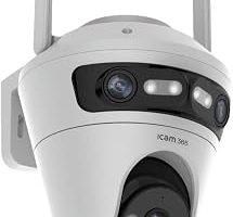 ICAM 365 Dış Mekan WiFi PTZ Güvenlik Kamerası Q362, 9 MP 3 Kameralı, Hareket Algılama, ONVIF Destekli, Akıllı Gece Görüşlü, Dinleme ve Konuşma, AC Adaptör — %28 İndirim | Amazon TR Fırsatı