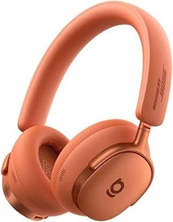 Baseus Inspire Sound by Bose XH1 ANC 100 saat çalma süresi 4 mikrofon BT6.0 Kablosuz Kulak Üstü Kulaklık, Turuncu