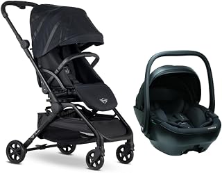 Easywalker MINI by Buggy TURN² Bebek Arabası Oxford Black - Merkürbebe Guardix Anne Kucağı Antrasit