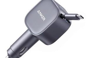 Anker Nano USB-C Araç Şarj Cihazı, 75W, Ultra Kompakt Type-C Hızlı Şarj Cihazı, Entegre Geri Çekilebilir Kablo, Gri – A2738 — %38 İndirim | Amazon TR Fırsatı
