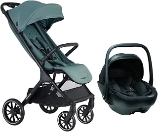 Easywalker Jackey XL Bebek Arabası Forest Green - Merkürbebe Guardix Anne Kucağı Siyah