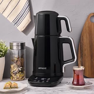 Aryıldız Vision Steel Çay Makinesi Siyah
