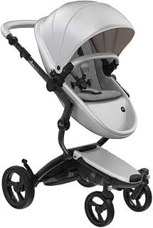 mima Xari Bebek Arabası Set (Siyah Şase - Gri Ünite - Gri İç Ped)
