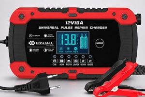 Enshall 12V 10A Akıllı Hızlı Akü Şarj Cihazı – LiFePO4, Jel, AGM ve Kurşun Asit Akü Şarjör ve Onarım Cihazı (Araba, Kamyon, Motosiklet, Tekne) — %40 İndirim | Amazon TR Fırsatı