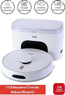 Yui Rs16 Pro 15.000 Pa Akıllı Robot Vacuum & Mop Süpürge Beyaz (Yuı Türkiye Garantili)