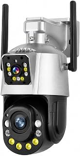 4K 6MP WiFi Güvenlik Kamerası 36x Optik Zoom Çift Lens Gece Görüşlü Hareketli Alarmlı Motorize Odaklama PTZ Kamera