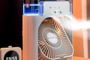 Jouis Masaüstü Taşınabilir Sulu Hava Soğutucu Fan – 600ml Su Depolu Mini Hava Klima, 3 Kademeli Hız, Renkli LED Gece Lambası, 60° Ayarlanabilir Açı, USB İle Çalışan Sessiz Vantilatör & Nemlendirici — %50 İndirim | Amazon TR Fırsatı