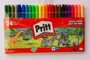 Pritt Keçeli Kalem Seti, 24 Renk, Yıkanabilir, Felt Tip Pens — %31 İndirim | Amazon TR Fırsatı