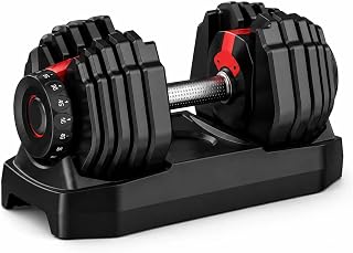Sporsize Ayarlanabilir Tekli Mekanizmalı Dambıl, Standlı Hızlı Ağırlık Ayarlı Ev Tipi Fitness Dambılı, 24 KG ve 40 KG Seçenekleri