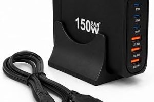 Orret Home 150W GaN Hızlı Şarj İstasyonu, 6 Portlu Masaüstü Şarj Aleti, 3 USB-C Type-C ve 3 USB-A Girişli Çoklu Adaptör, Telefon Tablet Laptop İçin Akıllı Güç Dağıtımlı Şarj Cihazı — %22 İndirim | Amazon TR Fırsatı