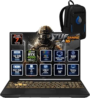 TUF Gaming A16 AMD Ryzen 7 170 16 GB DDR5 512 GB SSD RTX 4050 6 GB 16” WUXGA IPS 144Hz Windows — %37 İndirim | Amazon TR Fırsatı