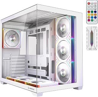 Rampage ARES V2 Temperli Camlı 7 * 12cm ARGB Pwm Fan + Kumanda ATX Mid-T Gaming Oyuncu Kasası (Beyaz) — %22 İndirim | Amazon TR Fırsatı