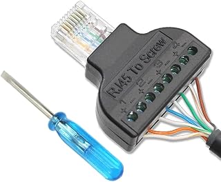 RJ45 To Screw Terminal Vidalı Klemens Çevirici