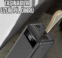 Powerbank 60.000 MAH Dijital Göstergeli 4 Portlu Taşınabilir — %29 İndirim | Amazon TR Fırsatı