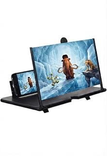 Telefon Ekran Büyüteci 12 İnç Taşınabilir Ekran Büyütücü Stand Katlanabilir Telefon Tutucu
