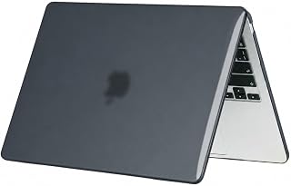 McStorey MacBook Neo Kılıfı 13 İnç A3404 Uyumlu Kristal Parlak Şeffaf Sert Kapak Hard Case, A18 Pro 2026 İnce Koruyucu Kılıf Siyah