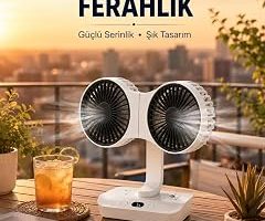 Çift Başlıklı Masa ve Duvara Monte Edilebilir Vantilatör — %24 İndirim | Amazon TR Fırsatı