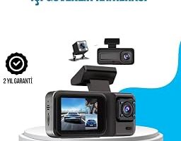 3 Kameralı Araç İçi Kayıt Cihazı 1080P Full HD Gece Görüşlü ve Wi-Fi Bağlantılı — %26 İndirim | Amazon TR Fırsatı