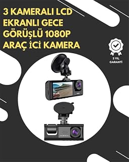 G-Sensör ve Hareket Algılama Destekli 1080p Araç İçi Güvenlik Kamerası