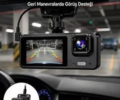 1080P 3 Kameralı Araç DVR – Döngü Kayıt ve Geri Görüş Özellikli Yeni Nesil — %25 İndirim | Amazon TR Fırsatı