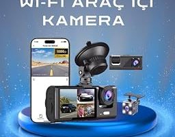 Üç Kameralı 1080p Full HD Araç İçi Kamera – G-Sensörlü ve Gece Görüşlü — %25 İndirim | Amazon TR Fırsatı