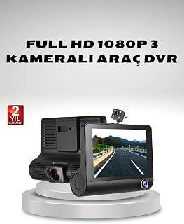 Araç Kamerası 3’lü Full HD DVR 1080P Gece Görüşlü ve G-Sensörlü