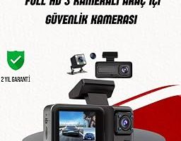 Ön Arka ve İç Kamera DashCam 360° Kapsamlı Full HD Araç Güvenlik Sistemi — %26 İndirim | Amazon TR Fırsatı