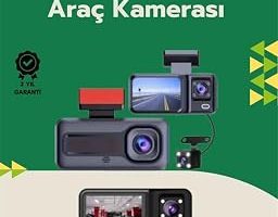 Tam Kapsamlı Araç Güvenliği: 3 Kameralı Full HD Kayıt Sistemi ile Ön İç ve Arka Görüş — %25 İndirim | Amazon TR Fırsatı