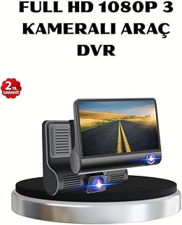 Full HD Araç Kamerası 3’lü 4.0” Ekranlı ve HDR Gece Görüşlü