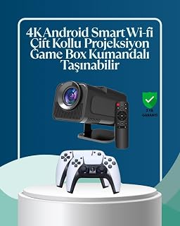 450 ANSI Lümen 4K Destekli Kompakt Ev Projektörü