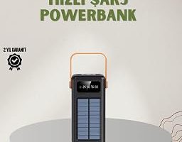Powerbank Solar Fenerli Çoklu Kablolu Taşınabilir Şarj Aleti — %30 İndirim | Amazon TR Fırsatı