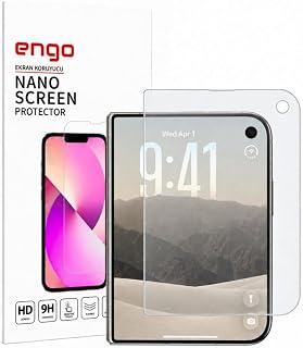 Apple iPhone Duo İle Uyumlu Dış Mat Ekran Koruyucu 5.4 İnç A3720 Mat Ekran Koruyucu A3717 6.9 İnç Yansıma Ve Parlama Azaltıcı Parmak İzi Bırakmayan 9H Esnek Nano Cam