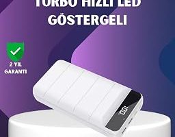 50000mAh Yüksek Kapasiteli Powerbank Hızlı Şarj ve LED Ekranlı — %29 İndirim | Amazon TR Fırsatı