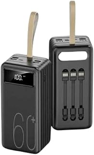 Hızlı Şarj 4 Çıkışlı Powerbank 60.000 Mah Taşınabilir Dijital Göstergeli