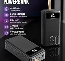 Powerbank 60.000 Mah Hızlı Şarj 4 Çıkışlı Uzun Şarj Süreli Dijital Göstergeli — %29 İndirim | Amazon TR Fırsatı