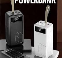 Powerbank 60.000 MAH Dijital Göstergeli 4 Portlu Taşınabilir — %29 İndirim | Amazon TR Fırsatı