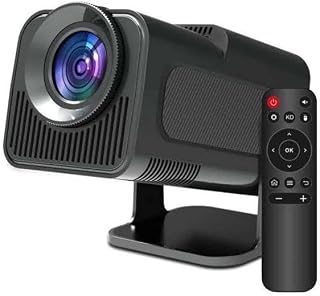 Android Projeksiyon Siyah Taşınabilir Sinema Projektörü 4k 1080p Ev Sineması Bluetooth
