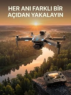 Ekranlı Kumandalı Çift Kameralı Drone ile Havadan Çekim