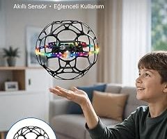 LED Işıklı Futbol Topu Mini Drone Akıllı Sensörlü El Kontrollü — %30 İndirim | Amazon TR Fırsatı