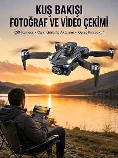 Ekranlı Kumandalı Katlanabilir Kamera Drone Hobi ve Günlük Kullanım