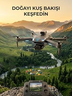 Uzaktan Kumandalı Çift Kameralı Hobi ve Fotoğraf Drone'u