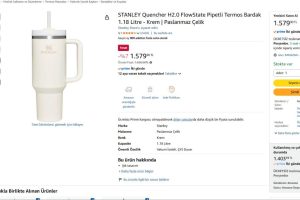 STANLEY Quencher H2.0 FlowState Pipetli Termos Bardak 1.18 Litre – Krem | Paslanmaz Çelik