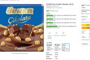 ÜLKER Kare Fındıklı Çikolata, 60 Gr